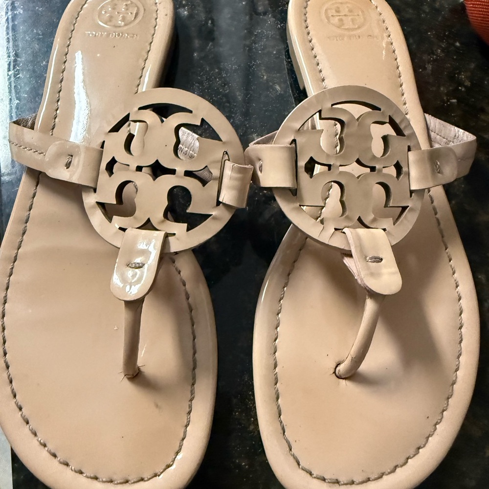 Tory Burch Tan Cutout Sandals